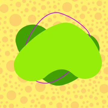 Asymmetrical unequal shaped form format of colourful thing object. Unsymmetrical Stock Illustration
