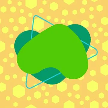 Asymmetrical unequal shaped form format of colourful thing object. Unsymmetrical Illustrazione stock