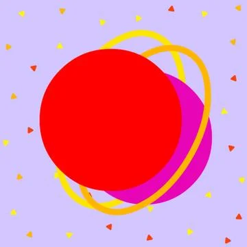Asymmetrical unequal shaped form format of colourful thing object. Unsymmetrical Illustrazione stock
