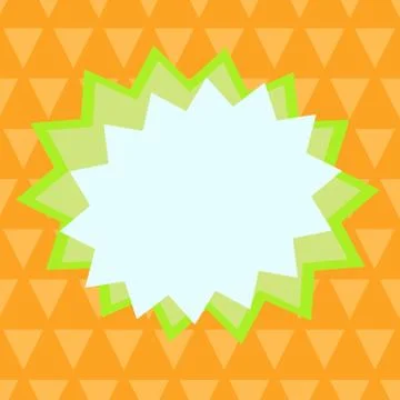 Asymmetrical unequal shaped form format of colourful thing object. Unsymmetrical Stock Illustration