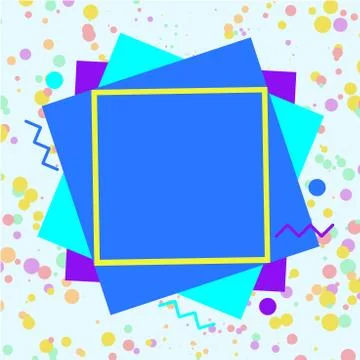 Asymmetrical unequal shaped form format of colourful thing object. Unsymmetrical Stock Illustration