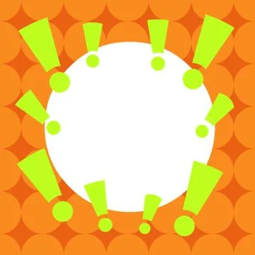 Asymmetrical unequal shaped form format of colourful thing object. Unsymmetrical Illustrazione stock