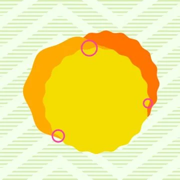 Asymmetrical unequal shaped form format of colourful thing object. Unsymmetrical Illustrazione stock