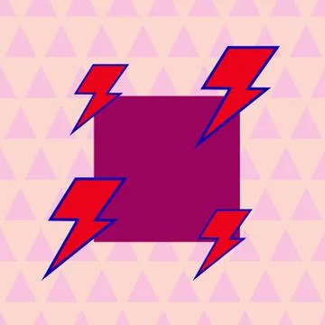 Asymmetrical unequal shaped form format of colourful thing object. Unsymmetrical Stock Illustration