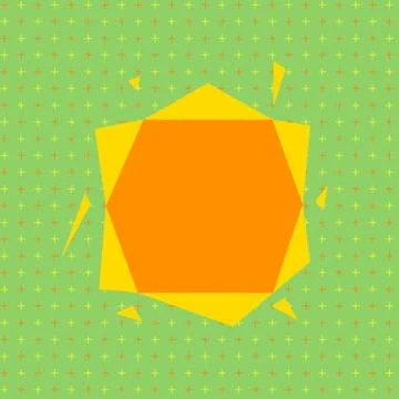 Asymmetrical unequal shaped form format of colourful thing object. Unsymmetrical Stock Illustration