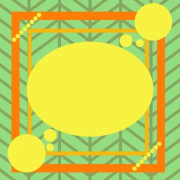 Asymmetrical unequal shaped form format of colourful thing object. Unsymmetrical Illustrazione stock