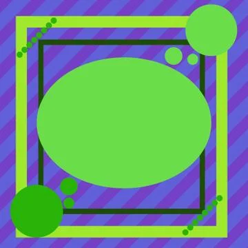 Asymmetrical unequal shaped form format of colourful thing object. Unsymmetrical Stock Illustration