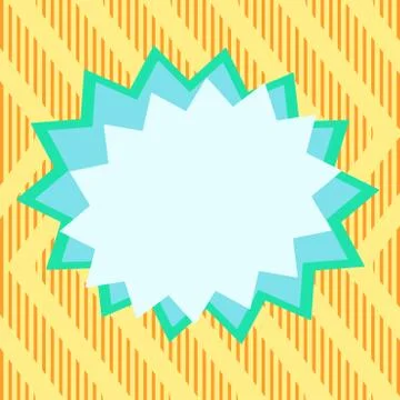 Asymmetrical unequal shaped form format of colourful thing object. Unsymmetrical Stock Illustration