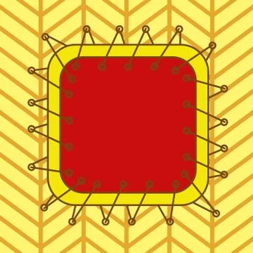 Asymmetrical unequal shaped form format of colourful thing object. Unsymmetrical Stock Illustration