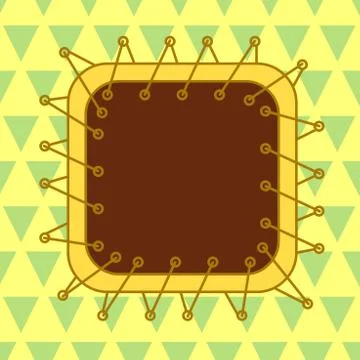 Asymmetrical unequal shaped form format of colourful thing object. Unsymmetrical Stock Illustration