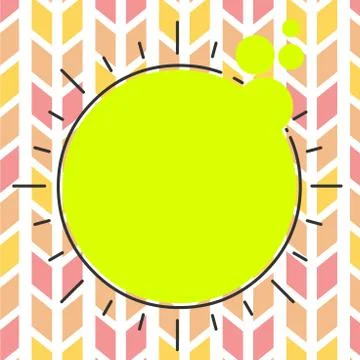 Asymmetrical unequal shaped form format of colourful thing object. Unsymmetrical Stock Illustration