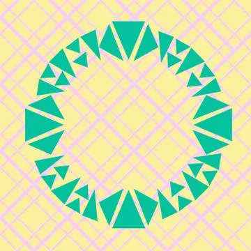 Asymmetrical unequal shaped form format of colourful thing object. Unsymmetrical Stock Illustration