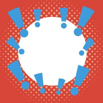 Asymmetrical unequal shaped form format of colourful thing object. Unsymmetrical Illustrazione stock