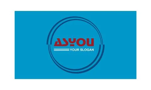 ASYOU round icon  vector design set Stock Illustration