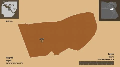 Asyut, governorate of Egypt. Previews. Pattern Stock Illustration