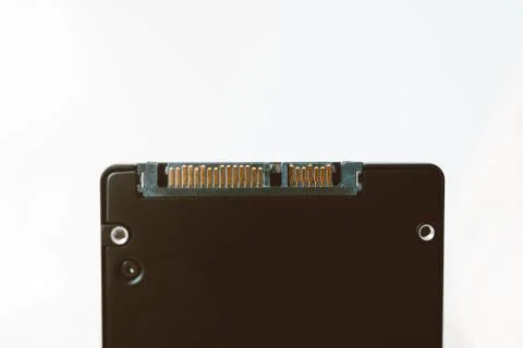 ATA fast interface of new SSD solid state drive disk Stock Photos