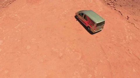 Atacama, Chile - August 22, 2015: Car Drives Away By The Road In Atacama Desert Stock Footage 59937231