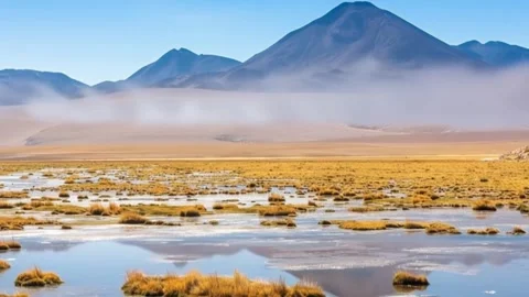 Atacama Desert in Chile, Time Lapse Aerial View 스톡 동영상 343733072