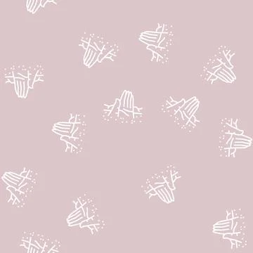 Atacama desert line seamless pattern Stock Illustration