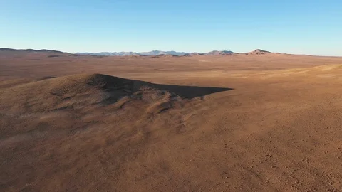 Atacama Desert vast sand fields aerial exploration during sunset awe scenic Vídeos de archivo 125619499