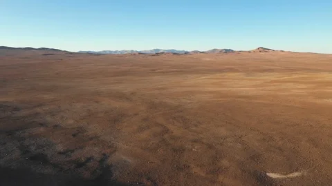 Atacama Desert vast sand fields aerial exploration during sunset awe scenic Video stock 125619941