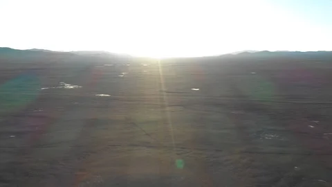 Atacama Desert vast sand fields aerial exploration during sunset awe scenic 스톡 동영상 125620171
