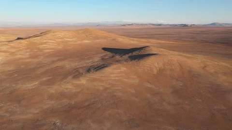 Atacama Desert vast sand fields aerial exploration during sunset awe scenic Stock-Footage 125620422