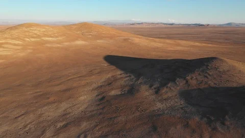 Atacama Desert vast sand fields aerial exploration during sunset awe scenic Vídeos de archivo 125620598