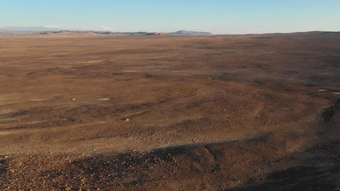 Atacama Desert vast sand fields aerial exploration during sunset awe scenic 스톡 동영상 125620986