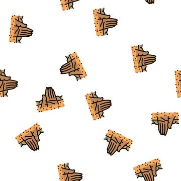 Atacama desert vector seamless pattern Stock Illustration
