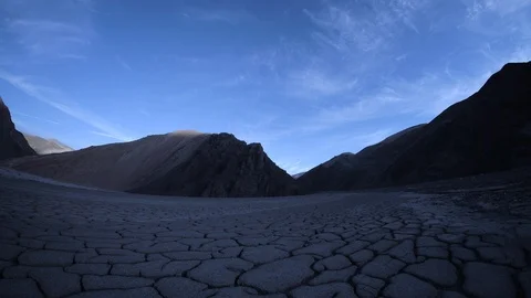 Atacama hyperlapse, from sunset to Milky Way Stock Footage