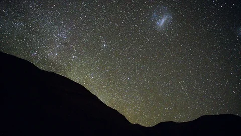 Atacama night sky hyperlapse Stock Footage 88328803