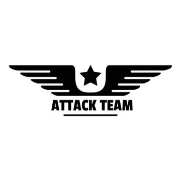Atack avia team logo, simple style Stock Illustration