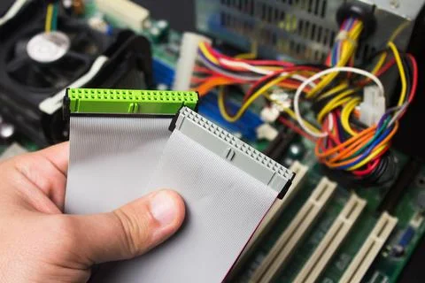 Ata/ide data cables. Stock Photos