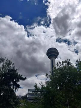 Atakule Tower on Cloudy Day Foto stock