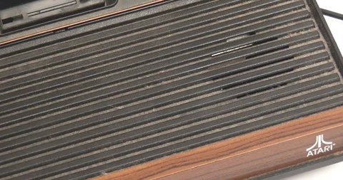 Atari 2600 Video Game System - Zoom Out Stock Footage 85711856