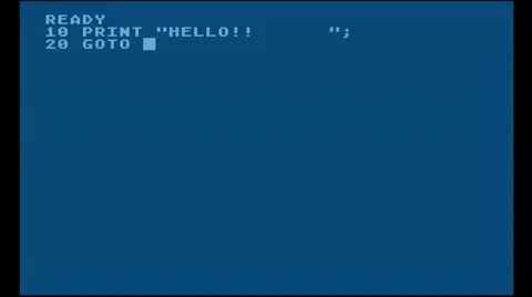 Atari Basic Program 2 Stock Footage 26707708