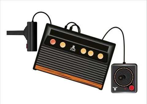 Atari game console Illustrazione stock