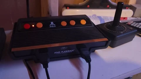 Atari Game Device Stock Footage 189012453