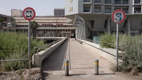 Atarim square in Tel Aviv Stock Footage 221251773