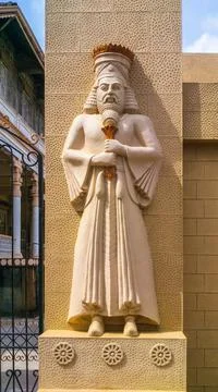 Atash Behram fire temple Gate Statue Stock Photos