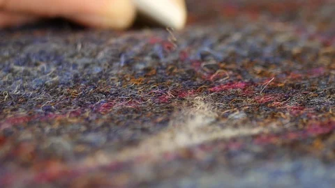 Atelier design studio on tailoring. The dress maker tailor draws with soap Stock Footage 129014945
