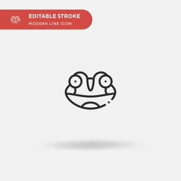 Atelopus Simple vector icon. Illustration symbol design template for web mobi Illustrazione stock