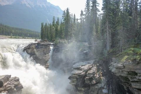 Athabasca Falls in Alberta Foto stock
