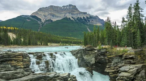 Athabasca Falls Video stock 43712335
