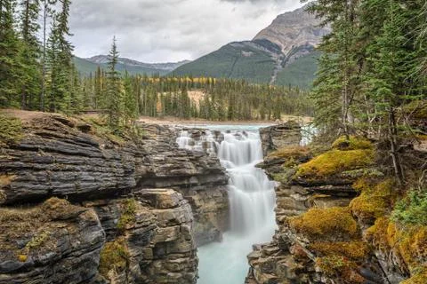 Athabasca Falls Stock Photos