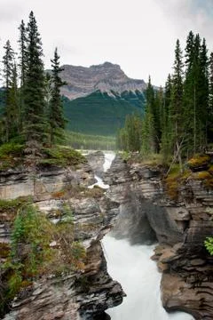 Athabasca falls waterfall Foto stock