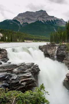 Athabasca falls waterfall Foto stock