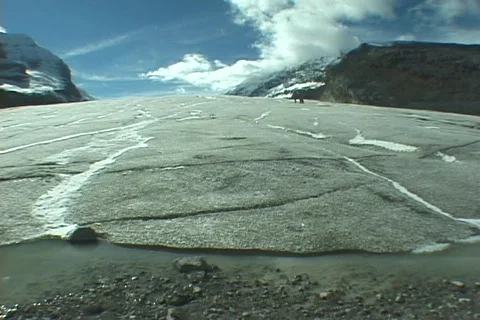 Athabasca Glacier Stock Footage