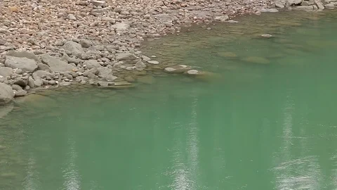 Athabasca glacier river Stock Footage 72347215